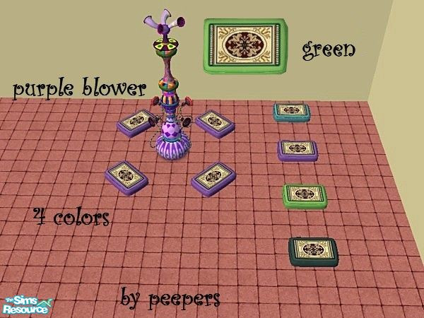 Sims 2 — leslie_designs on green pad11226  by peepers42 — different colors with design on pads that go with the bubble