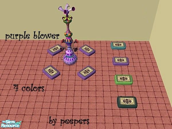 Sims 2 — leslie_designs on pad11226 by peepers42 — different colors with design on pads that go with the bubble blowers.