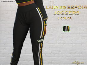 Sims 4 — LAURIER ESPOIR Joggers by XxThickySimsxX — Custom merch Comes in one color Jamaican theme