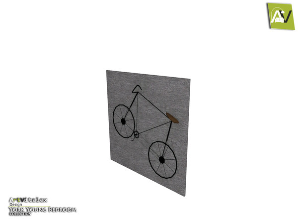 Sims 4 — York Bicycle Wall Decor by ArtVitalex — - York Bicycle Wall Decor - ArtVitalex@TSR, Jan 2021