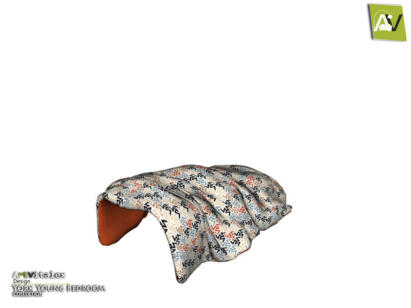 Sims 4 — York Bed Blanket by ArtVitalex — - York Bed Blanket - ArtVitalex@TSR, Jan 2021