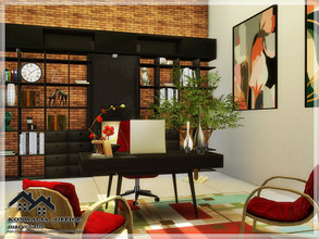 Sims 4 — KONWALIA - Office by marychabb — I present a room - Office, that is fully equipped. Tested. Cost: 44,365$ Size: