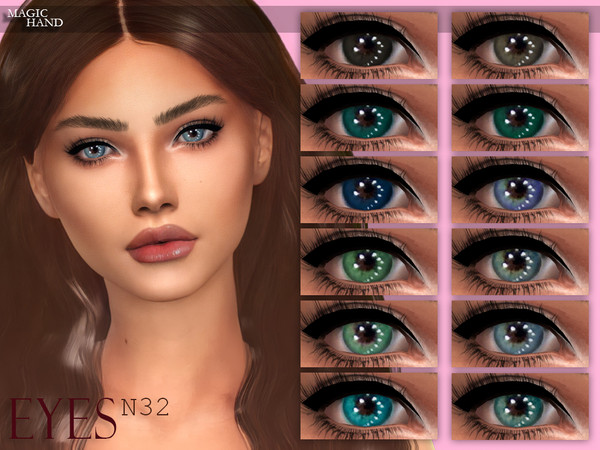 Sims 4 — [MH] Eyes N32 by MagicHand — --16 available colors-- --Compatible with HQ settings-- --CAS thumbnail-- Pictures