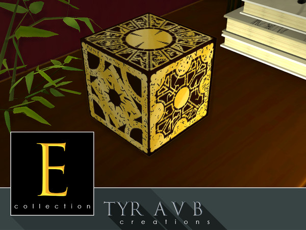 Sims 4 — Decorative Cube - E collection by TyrAVB — E collection - you can read about it on my profile page. Decoration -