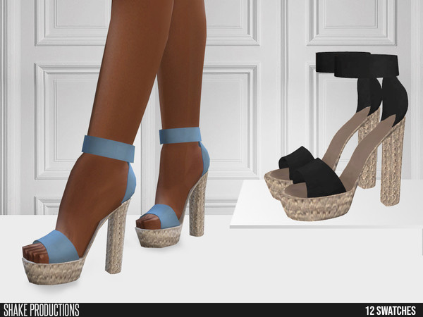 Sims 4 — ShakeProductions 615 - High Heels by ShakeProductions — Shoes/High Heels New Mesh All LODs Handpainted 12 Colors