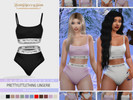 Sims 4 — Lounge Lingerie  by redcherrysim — 100 % Original Mesh, 12 swatches and is HQ mod ready Hope you like it! :) 