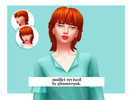 Sims 4 — mullet revised. by glimmerguk — Medium length, wavy mullet hairstyle.
