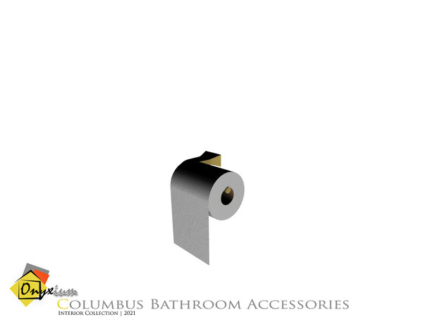 Sims 4 — Columbus Toilet Paper Holder by Onyxium — Onyxium@TSR Design Workshop Bathroom Collection | Belong To The 2021