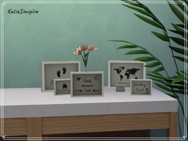 Sims 4 — Money Box (2) by Katiesimspire — Money box decoration with 6 different swatches :) --- Please do no re-upload