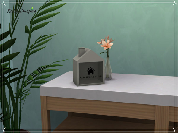 Sims 4 — New House Fund by Katiesimspire — Money box decoration :) --- Please do no re-upload and/or claim as your own.