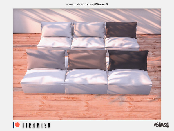 Sims 4 — Tiramisu - Long cushion soft Patreon by Winner9 — Long cushion soft from my Tiramisu set, you can find it easy