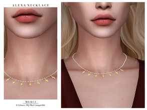 Sims 4 — Alexa Necklace by -Merci- — New accessories for Sims4! -For female, teen-elder. -All LODs. -No allow for random.