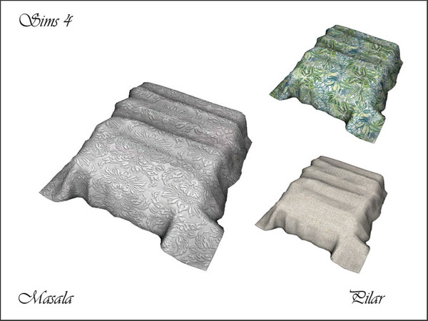 Sims 4 —  Masala CobertorRecolor by Pilar — Pilar Masala CobertorRecolor