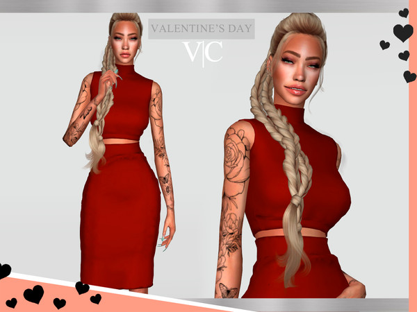 Sims 4 — Set Valentine's Day II - VI by Viy_Sims — New Mesh!! Unic Color Compatible with HQ mode