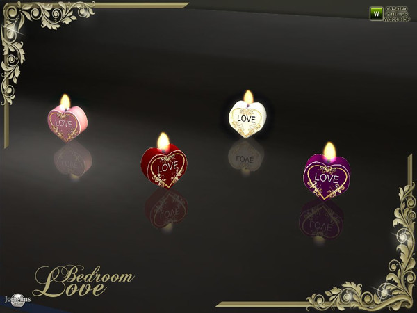 Sims 4 — love decorations candle by jomsims — love decorations candle