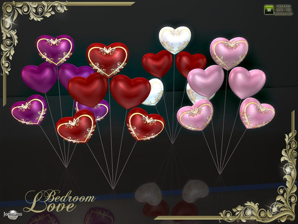 Sims 4 — love decorations heart balloons by jomsims — love decorations heart balloons