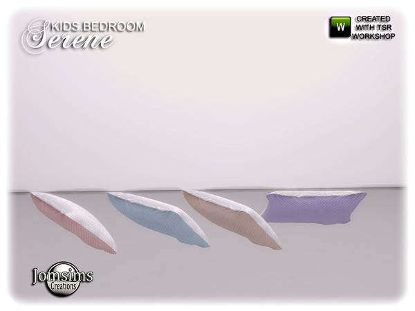 Sims 4 — Serene kids bedroom bed cushion2 by jomsims — Serene kids bedroom bed cushion2