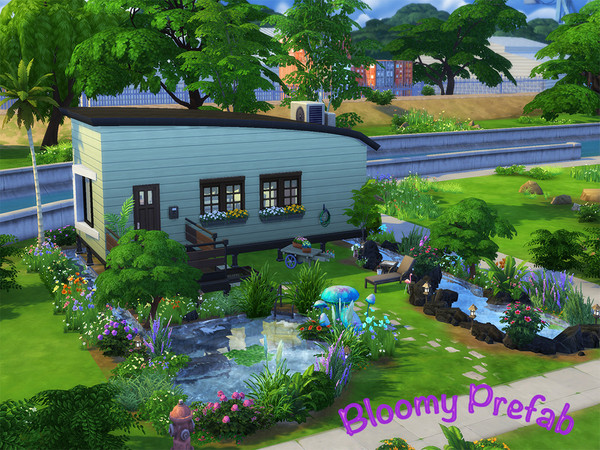 Sims 4 — Bloomy Prefab (Tiny House) by aydoline — This is a bloomy prefab tiny house.I'm sure you can find whatever you