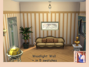 Sims 4 — ws Woodlight Wall by watersim44 — Selfmade Wall for your Sims. Woodlight comes in 5 swatches Created by