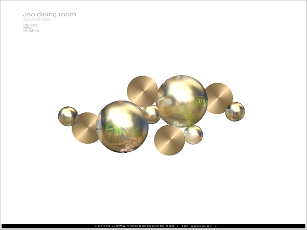 Sims 4 — [Jao diningroom] - wall mirrors by Severinka_ — Wall mirrors From the set 'Jao dining room' Build / Buy