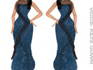 Sims 4 — KYLIE GOWN by VICCSS — All Lods Correct Weights Custom Thumbnail 5 Swatches HQ Compatible Mesh made by myself