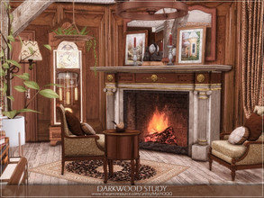 Sims 4 — Darkwood Study by MychQQQ — $ 18,791 Size: 5x7