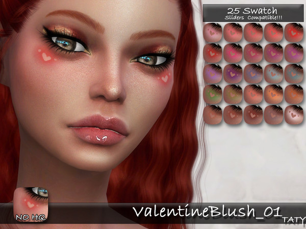 Sims 4 — [Ts4]Taty_ValentineBlush_01 by tatygagg — - Female, Male - Human, Alien - Toddler to Elder - Hq Compatible -