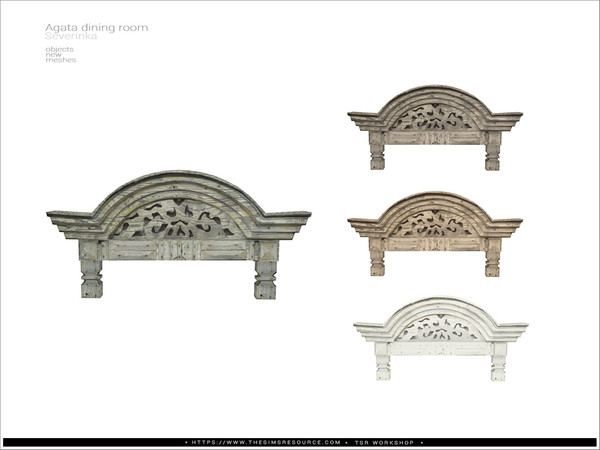 Sims 4 — [Agata diningroom] - window trim by Severinka_ — Old wooden trim for single windows or doors From the set 'Agata