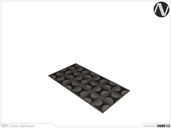 Sims 3 — Akron Rug Rectangle by ArtVitalex — Bathroom Collection | All rights reserved | Belong to 2021 ArtVitalex@TSR -