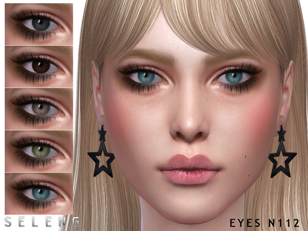 Sims 4 — Eyes N112 by Seleng — 15 colours Custom Thumbnail Face paint section HQ mod compatible The picture was taken