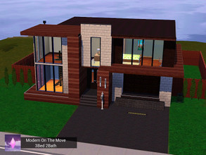 Sims 3 — Modern On The Move (BaseGame,NO CC) by Pink_Altitude — A modern home for the family on the move, this home is