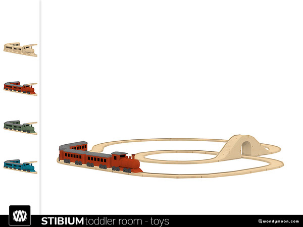 Sims 4 — Stibium Train by wondymoon — - Stibium Toddler Room - Train - Wondymoon|TSR - Creations'2021