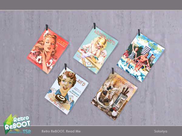 Sims 4 — Retro ReBOOT Read Me. Hanging Magazine, v2 by soloriya — Hanging magazine, v2. Part of Retro ReBOOT Read Me set.