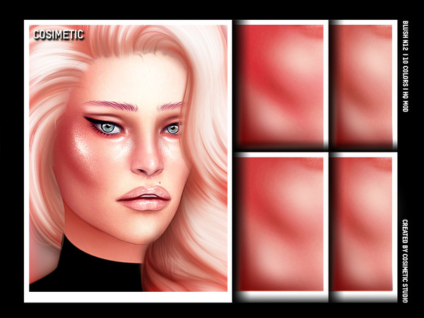 Sims 4 — COSIMETIC Blush N12 by cosimetic — - This blush can use on all genders and from teen to elder. - Contains [10]