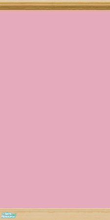 Sims 2 — Country Pink and Oak Bedroom - Wallpaper by Cabinet — Blushing Pink Wallpaper.