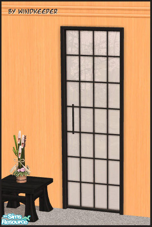 Sims 2 — Tokyo 1t screen door by Windkeeper — Linked to Tokyo main window for colors. Requires that file to work.