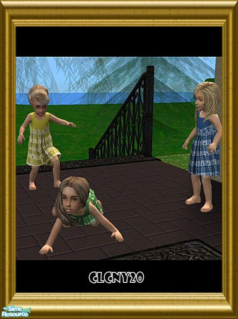 Sims 2 — Plaid/Ribbons Sundress - Toddlers by clcny20 — The set of these plaid skirted sundresses with ribbons tied