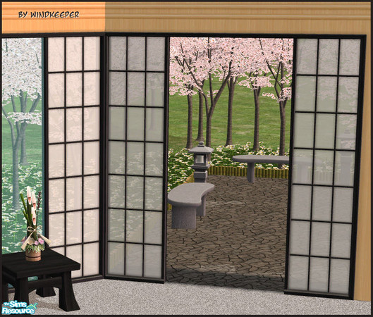 Sims 2 — Tokyo 2t screen arch diag by Windkeeper — Diagonal version of Tokyo 2t screen arch. Requires that file to work.