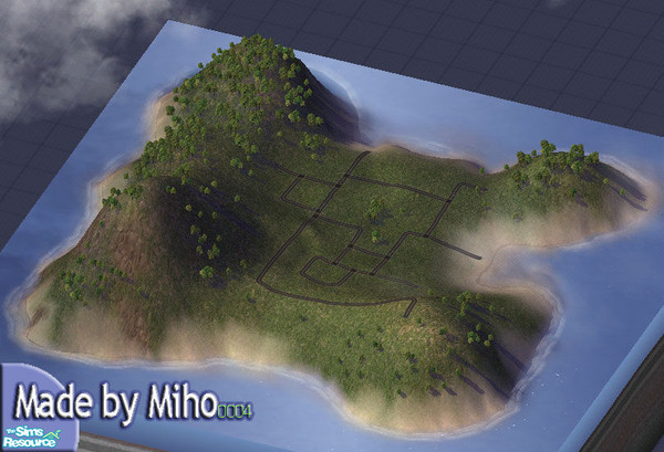 Sims 2 — Lost Island by Miho0004 — Small island neighbourhood