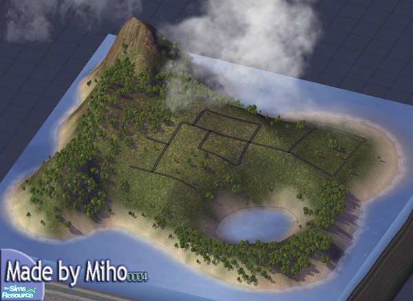 Sims 2 — Isla Sorna by Miho0004 — Small island neighbourhood