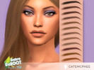 Sims 4 — Retro ReBOOT 80's Thin Brows EB-15 by catemcphee — - 12 Swatches - TSR 2021 Retro ReBOOT Collab - enjoy :)