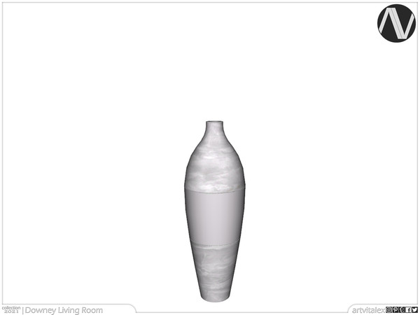 Sims 4 — Downey Vase by ArtVitalex — Living Room Collection | All rights reserved | Belong to 2021 ArtVitalex@TSR -