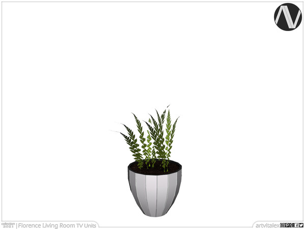 Sims 4 — Florence Plant by ArtVitalex — Living Room Collection | All rights reserved | Belong to 2021 ArtVitalex@TSR -