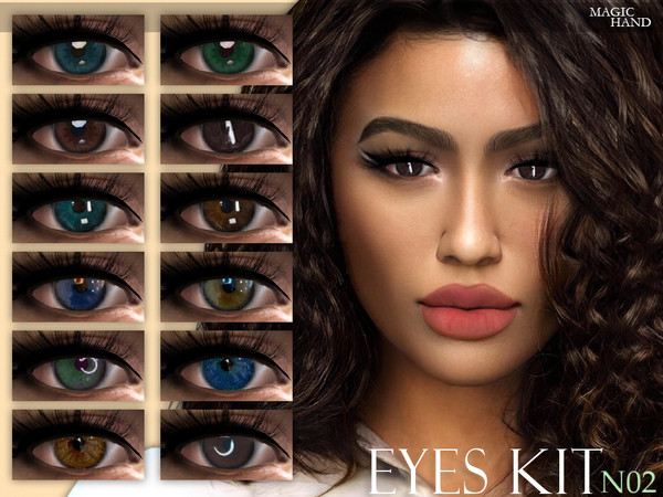 Sims 4 — [MH] Eyes Kit N02 by MagicHand — --16 available swatches-- --Compatible with HQ settings-- --CAS thumbnail--