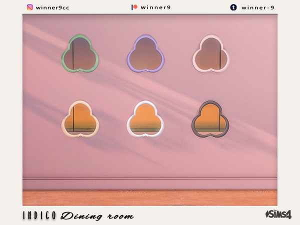 Sims 4 — Indigo Mirror 3 by Winner9 — Wall mirror 3 from my Indigo set, you can find it easy in your game by typing