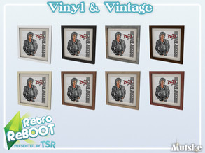 Sims 4 — Retro ReBOOT Vinyl LP Picture B Recolor by Mutske — Vintage and Vinyl for you home or store. This picture is