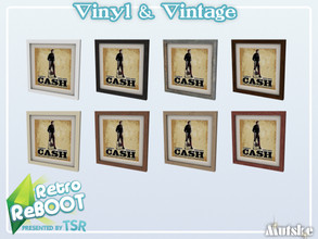 Sims 4 — Retro ReBOOT Vinyl LP Picture C Recolor by Mutske — Vintage and Vinyl for you home or store. This picture is