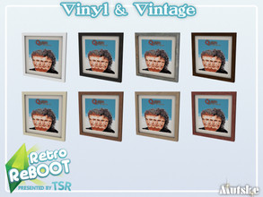 Sims 4 — Retro ReBOOT Vinyl LP Picture F Recolor by Mutske — Vintage and Vinyl for you home or store. This picture is