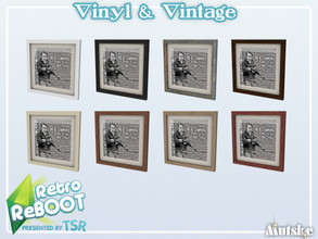 Sims 4 — Retro ReBOOT Vinyl LP Picture D Recolor by Mutske — Vintage and Vinyl for you home or store. This picture is