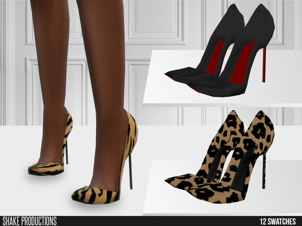 Sims 4 — ShakeProductions 637 - High Heels by ShakeProductions — Shoes/High Heels New Mesh All LODs Handpainted 12 Colors